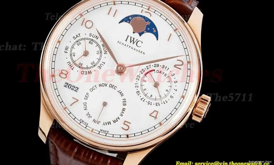 A52010 Dial Calendar White 5033 Perpetual APSF RG Portugieser LE 42mm 0315