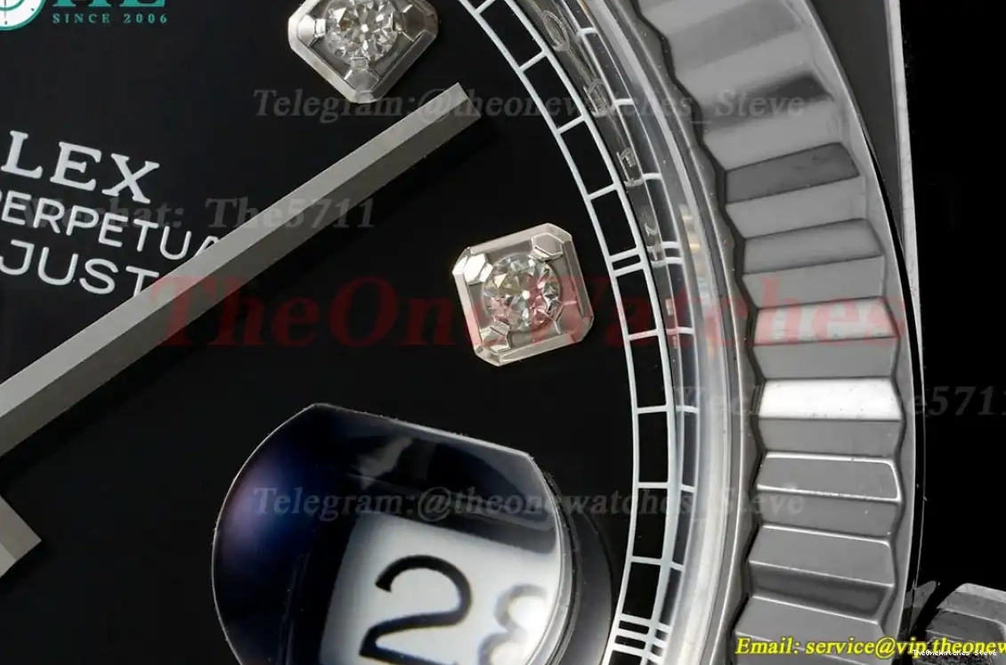 SH3235 Dia SS Oys Datejust Clean SS 126334 Black 41mm 0319