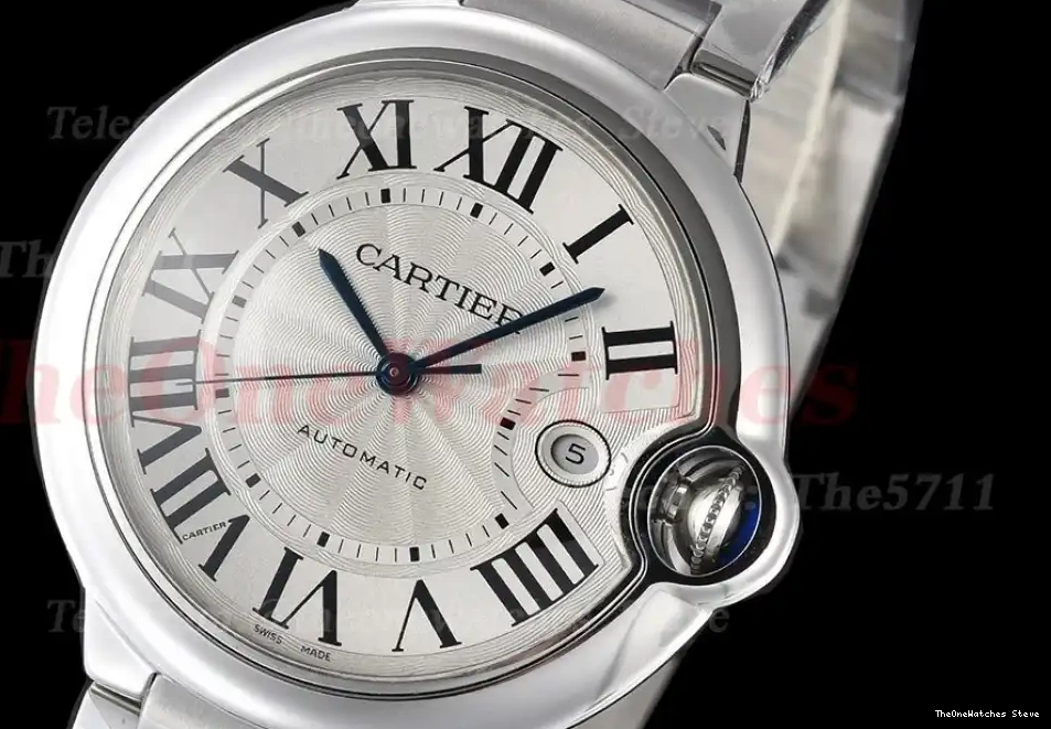 A2824 De 2022 White Ballon Cartier SS Dial Bleu SS V6F 42mm 0315