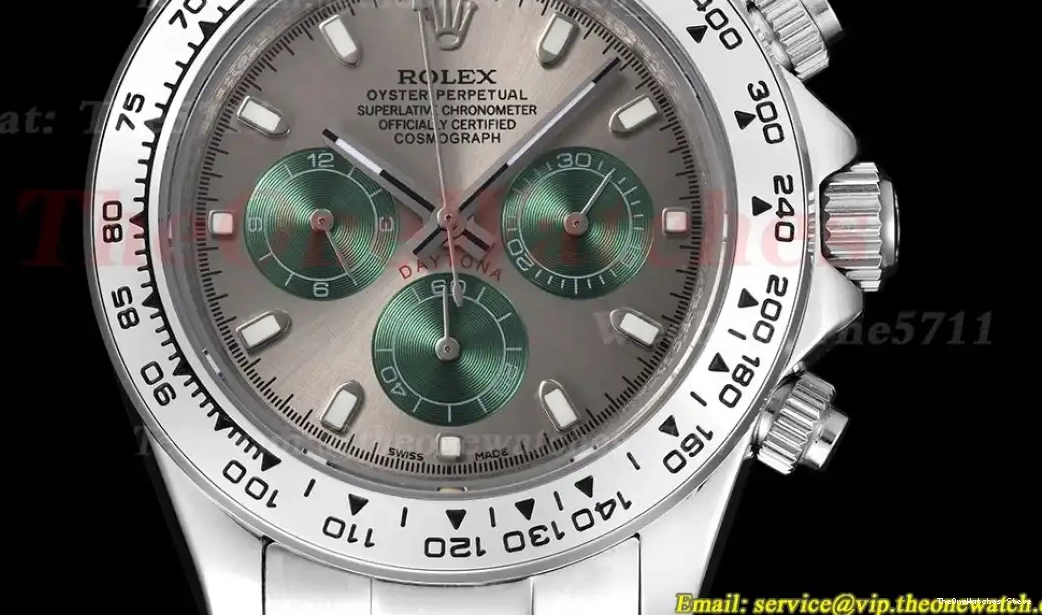 Daytona Green Grey GDF SS A3836 SS 40mm 0316