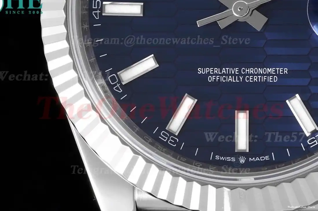 VS3235 126334 41mm Blue Jub Datejust Textured Dial SS VSF SS 0314