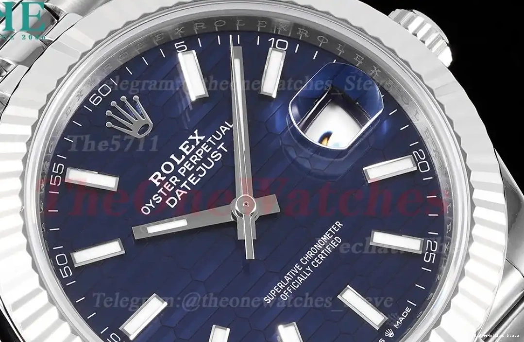 VS3235 126334 41mm Blue Jub Datejust Textured Dial SS VSF SS 0314