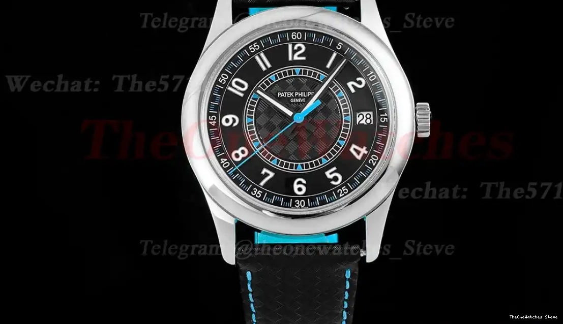 Calatrava 40mm Black PPF Blue 6007 LE 330SC SS 0315