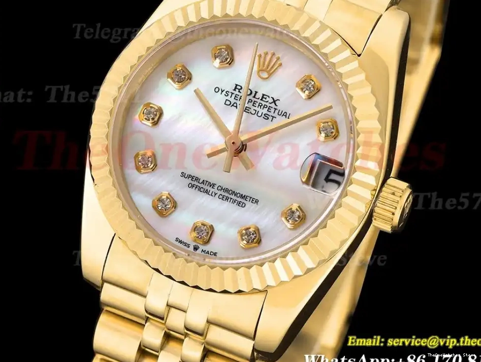 Mop YG GDF Dial YG MY8215 Datejust Jub 28mm 0313