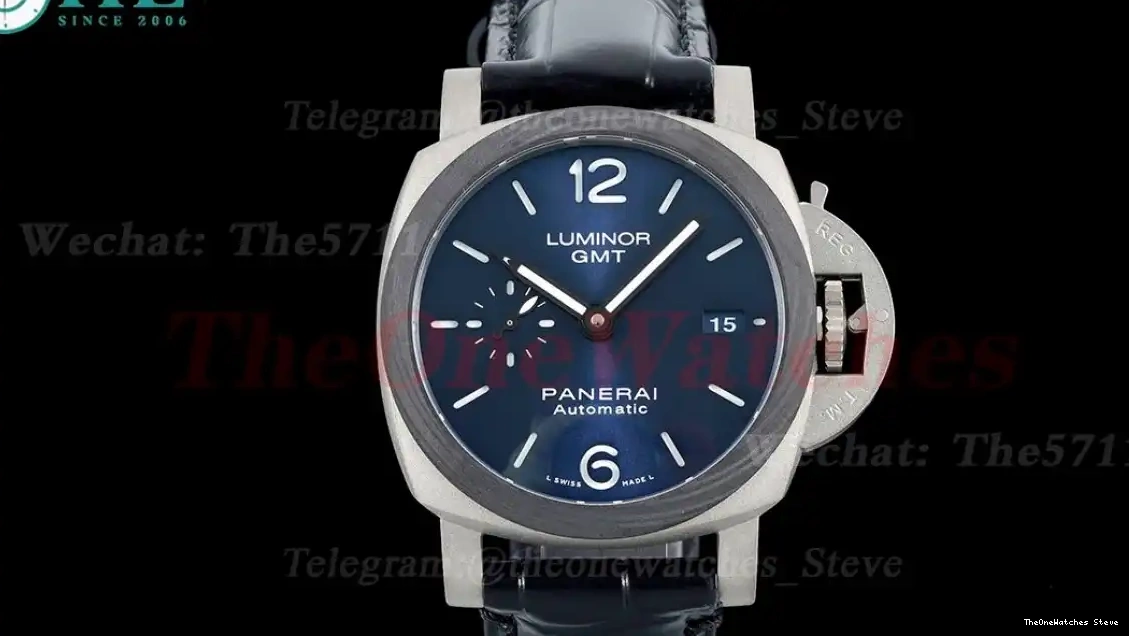 P9011 PAM1279 Blue LE GMT 42mm Dial Luminor VSF TI 0316