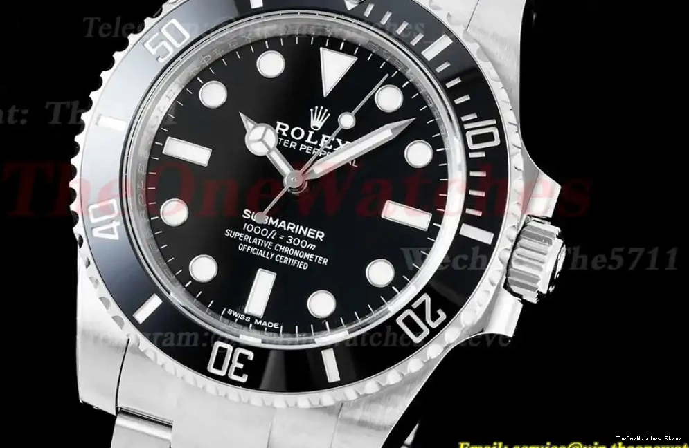 40mm Submariner 904L VS3130 Date VSF No 114060 ceramic 0315