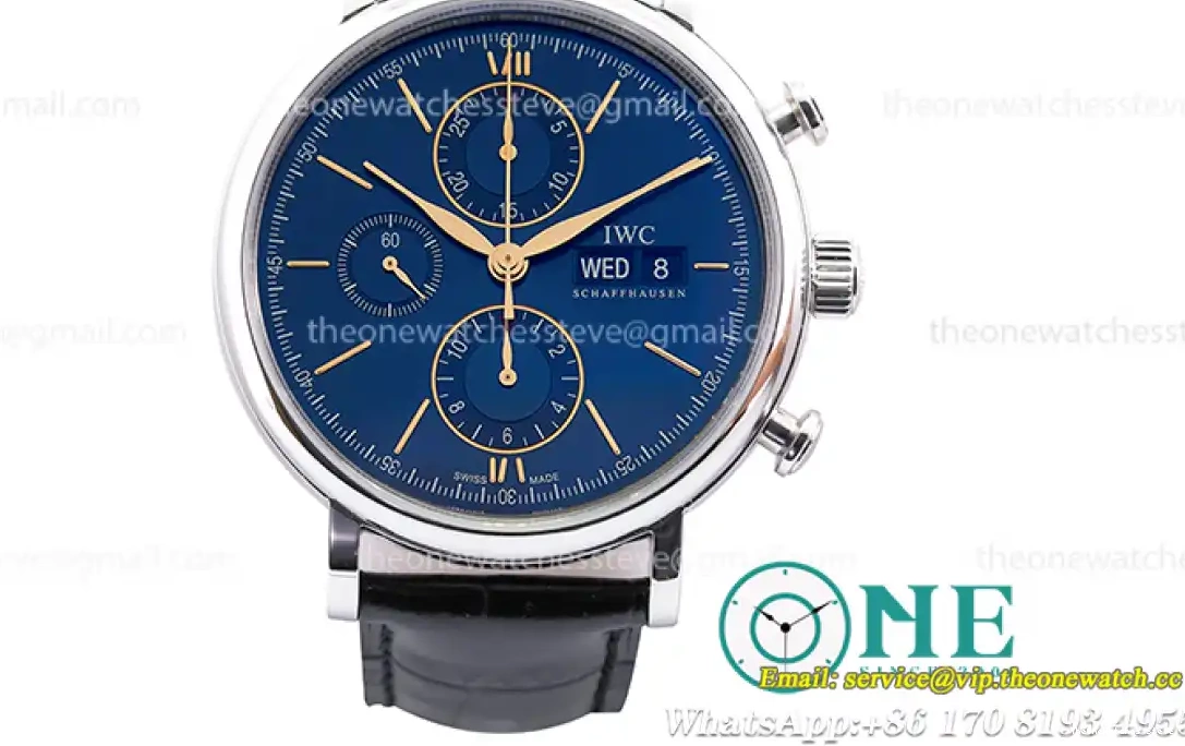 Sil Blue Bez Chrono RG SS IW391036 Portofino ZF A7750 LE IWC- 0316