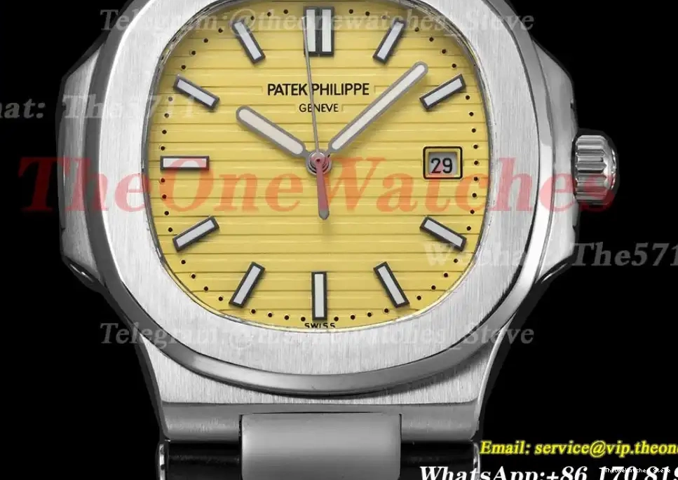 SS Textured Nautilus Yellow GDF MY8215 Dial LE 40mm 0317