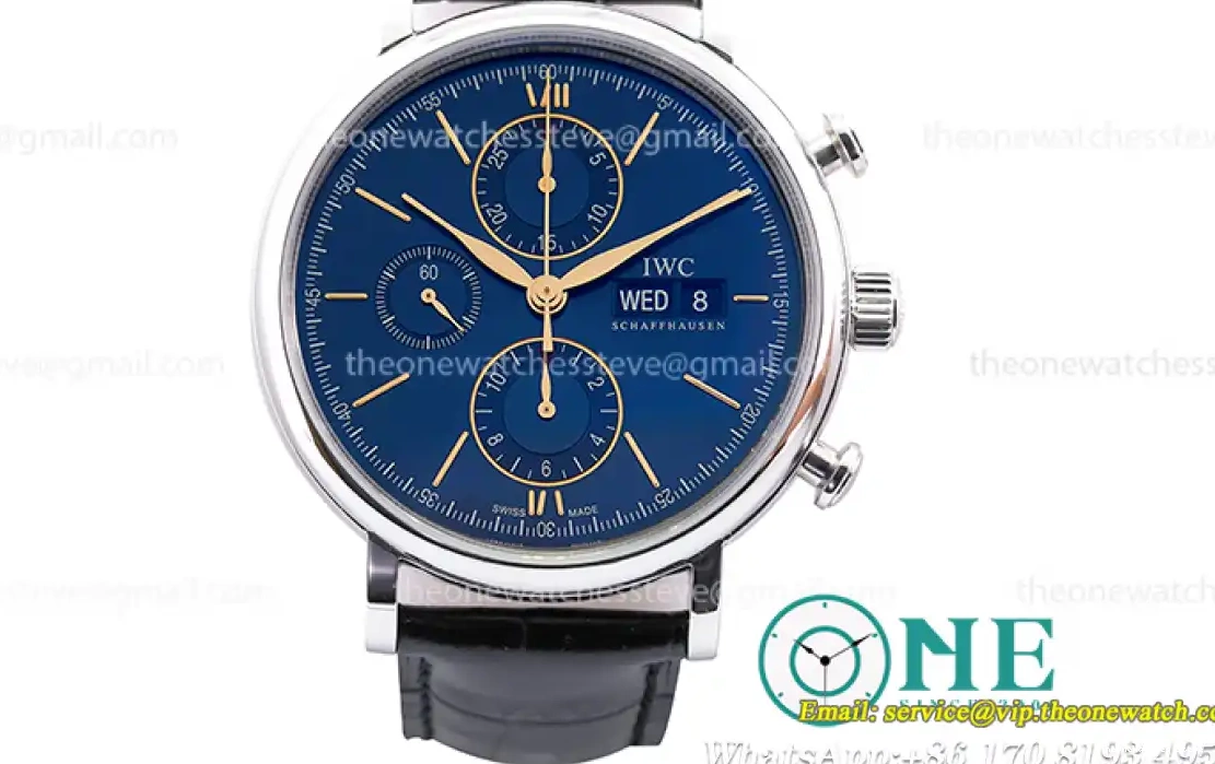 Sil Blue Bez Chrono RG SS IW391036 Portofino ZF A7750 LE IWC- 0316