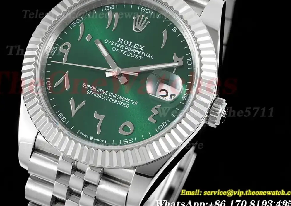 A3235 904L Jubilee Green 41mm SS Dial SS DIW Datejust  0318