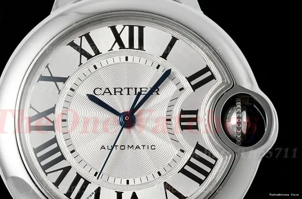 Cartier A076 Ballon Bleu SS V6F White 33mm Dial SS De 0316