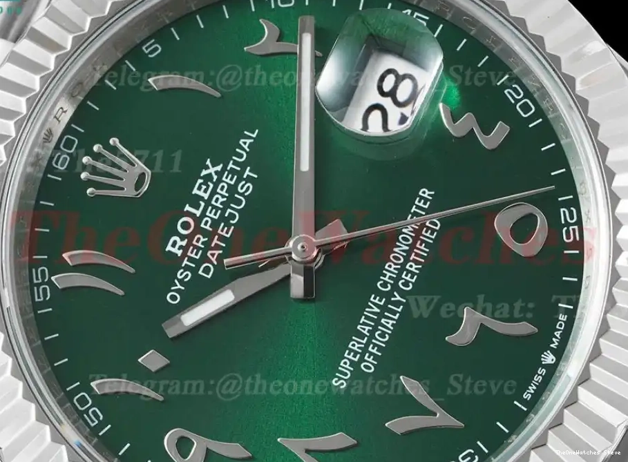 A3235 904L Jubilee Green 41mm SS Dial SS DIW Datejust  0318