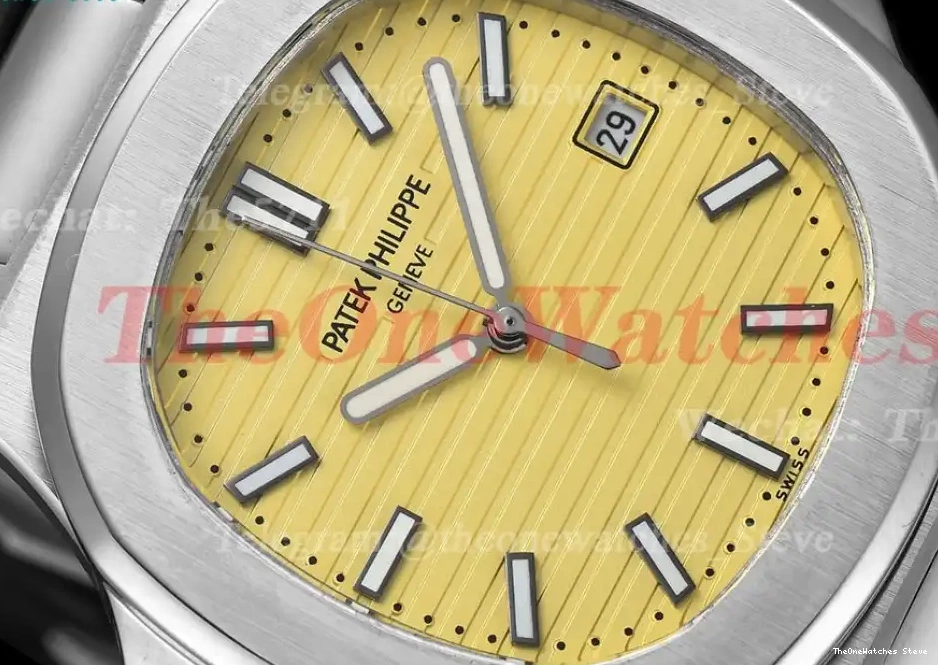 SS Textured Nautilus Yellow GDF MY8215 Dial LE 40mm 0317