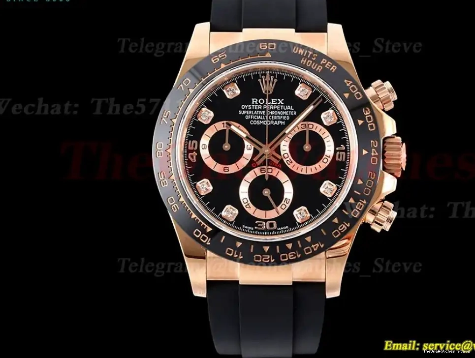 RG SA4130 Daytona RU Dia V2 116515 Black QF 40mm 0316