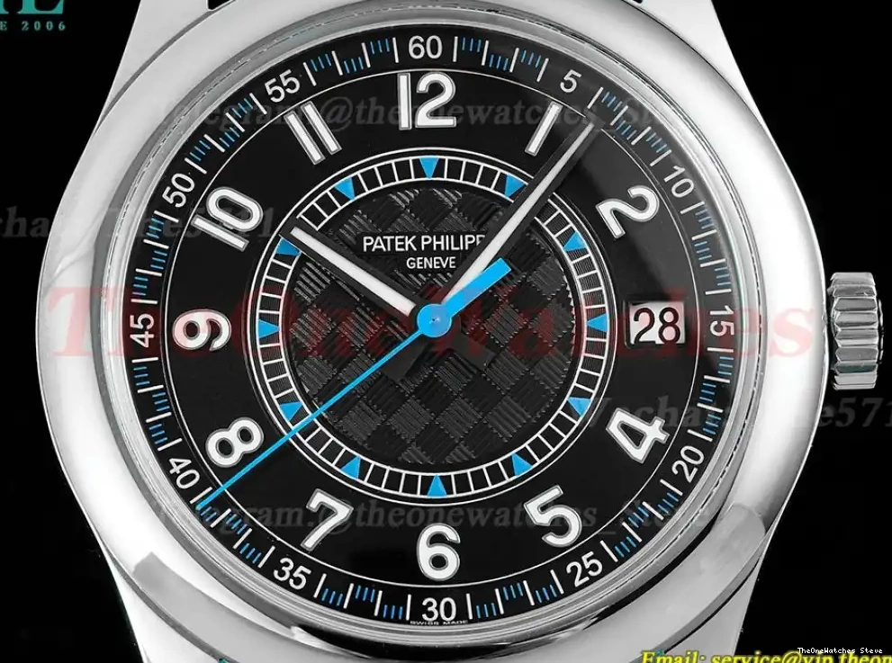 Calatrava 40mm Black PPF Blue 6007 LE 330SC SS 0315