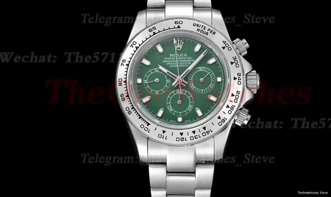 Daytona GDF GreenDial SS A3836 40mm SS 0318