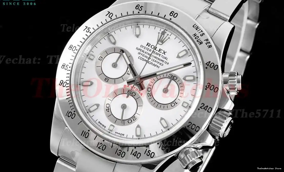 40mm 116520 White Dial SS SA4130 SS Daytona KING 0315