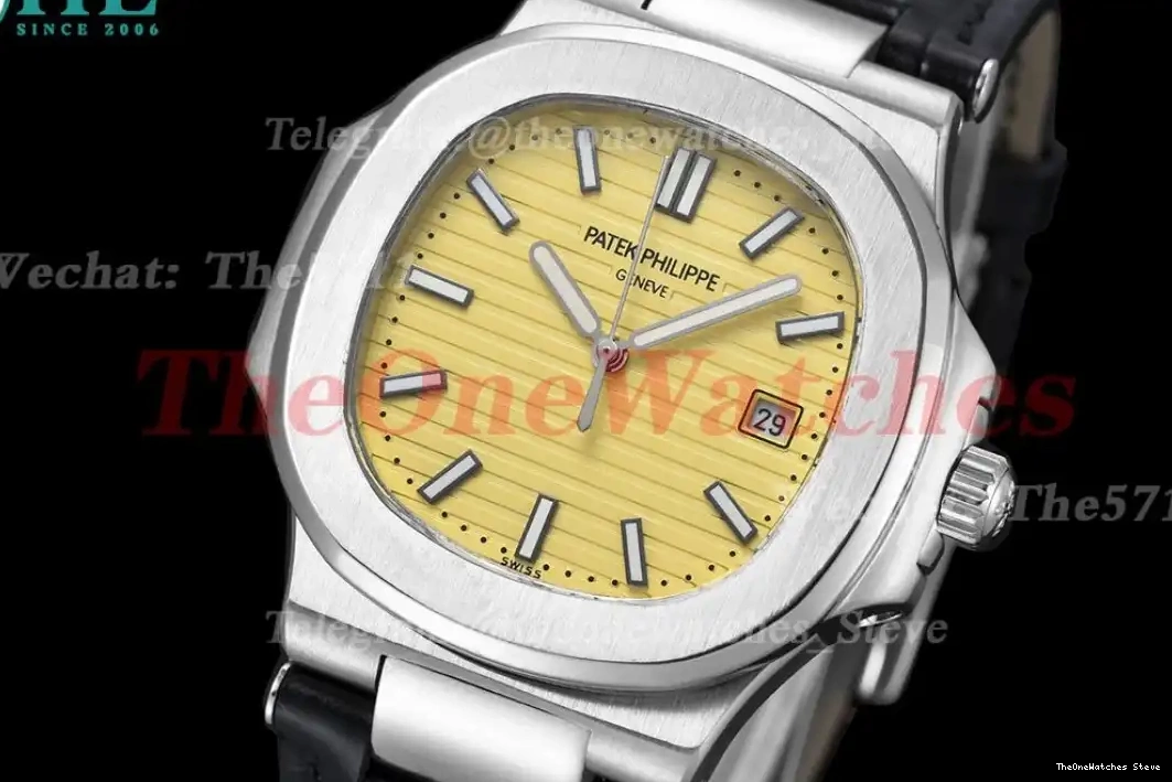 SS Textured Nautilus Yellow GDF MY8215 Dial LE 40mm 0317